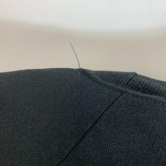 VTG Hanes  Crewneck Sweater Black Mens 4X Big NWT Deadstock USA Cotton Acrylic - Picture 11 of 11